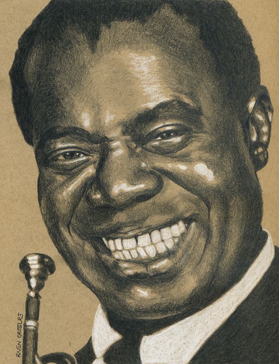 how to draw louis armstrong  Louis Armstrong - a photo on