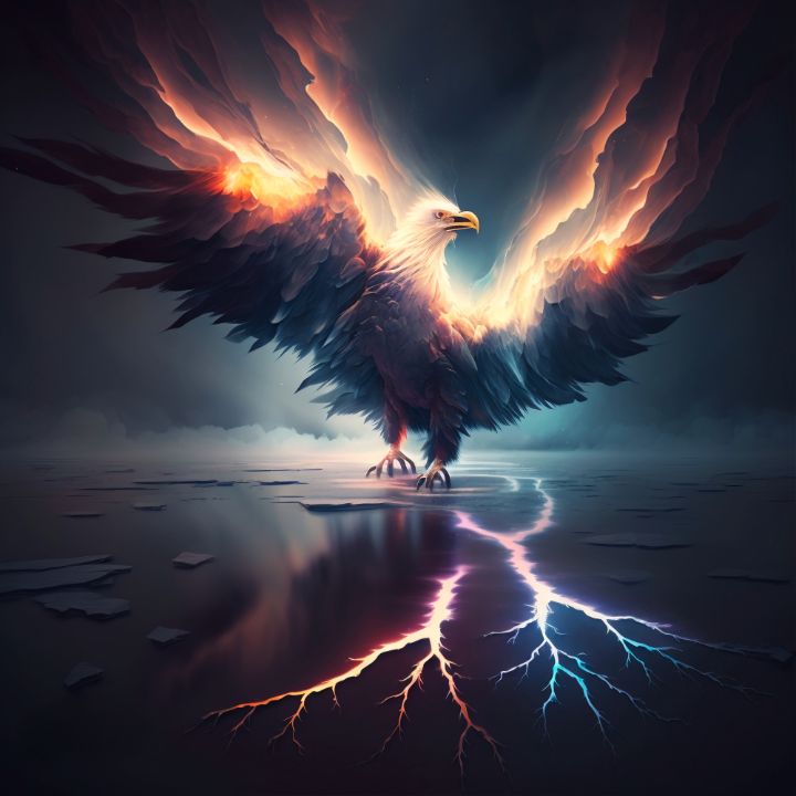 Walk of the Flame Eagle - SilentPhantom - Digital Art & AI, Fantasy ...