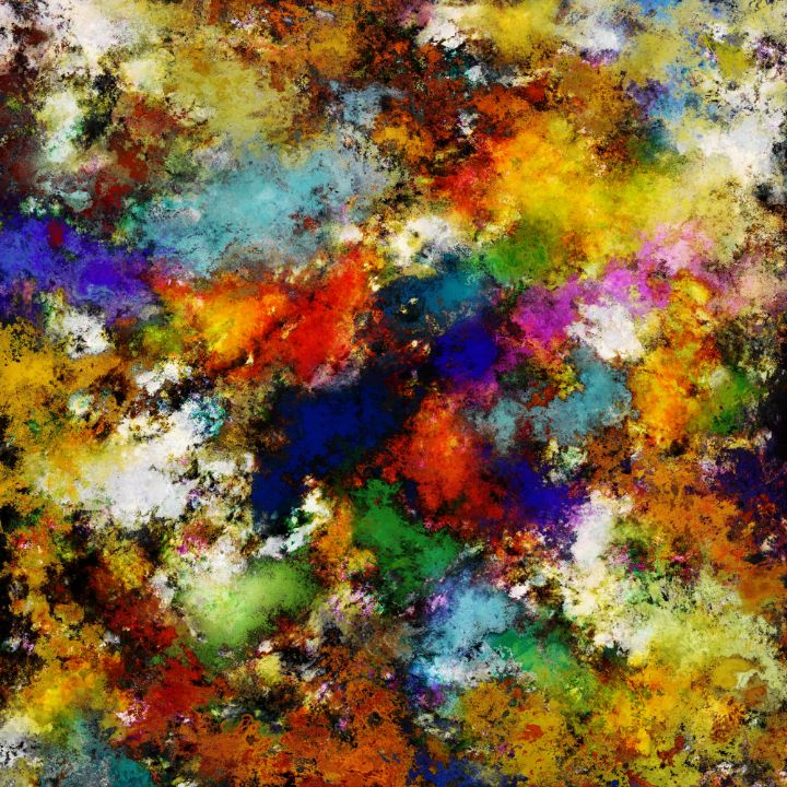 Taking careful steps - Keith Mills - Digital Art & AI, Abstract, Color ...