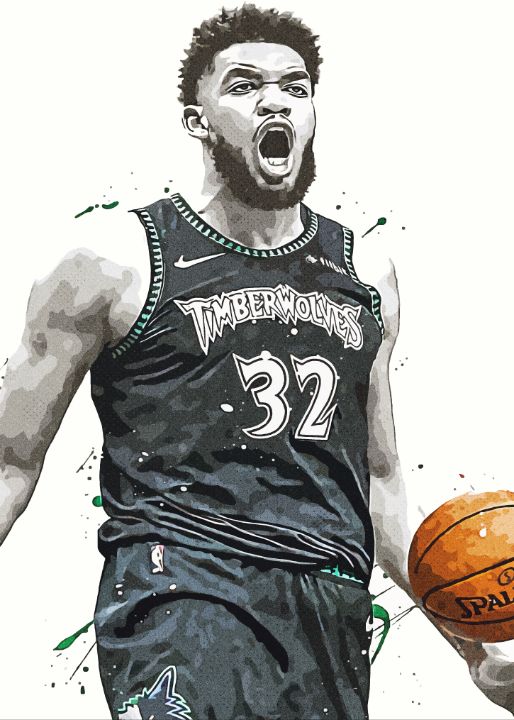 Karl-Anthony Towns Minnesota - KunStudio - Digital Art & AI, Abstract ...