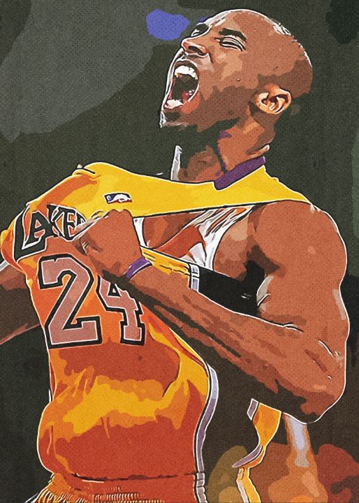 Kobe Bryant KunStudio Digital Art, Abstract, Color ArtPal