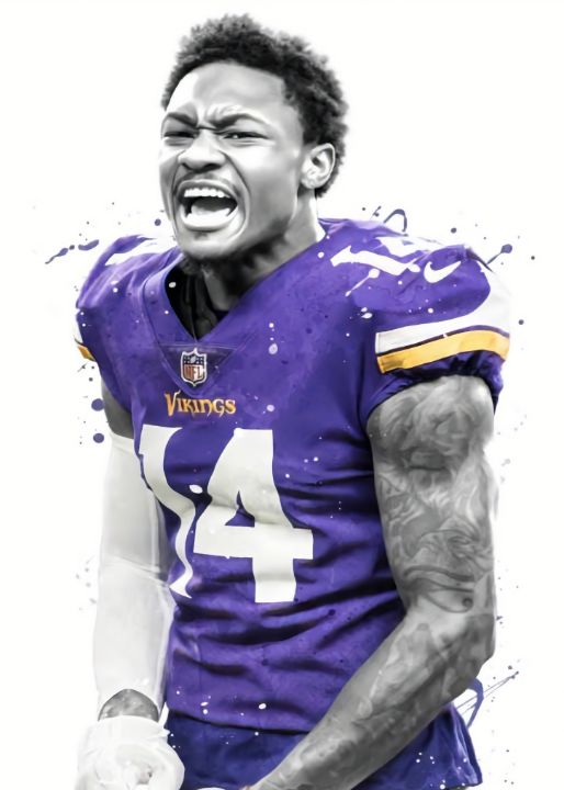 Stefon Diggs Minnesota - KunStudio - Paintings & Prints, Sports ...