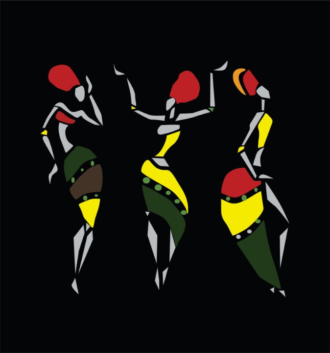 Three dancers - Studio Afrika