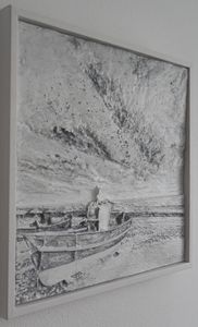Relief - Boat on the beach - silver - Reliefs