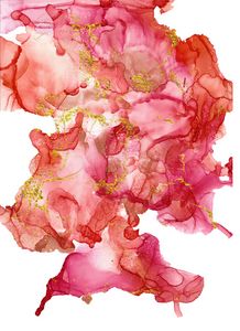 Dream Clouds With Red And Gold