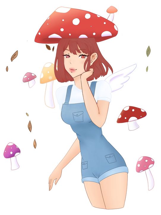 Mushroom girl - Animeandstuff