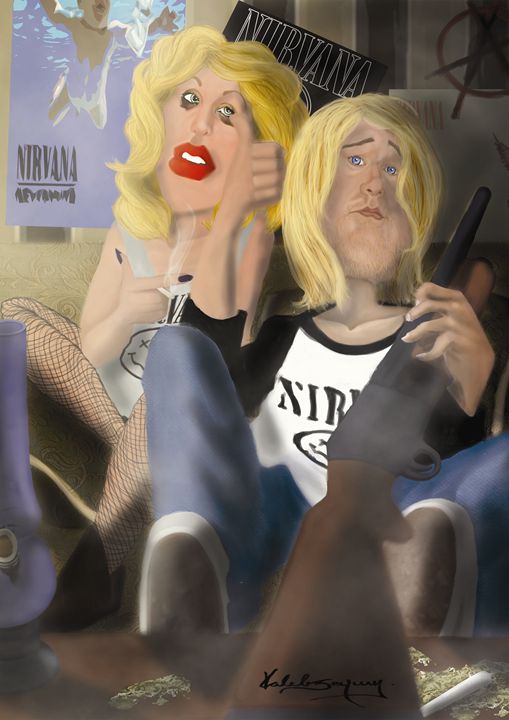 caricature Kurt Cobain - KS´art