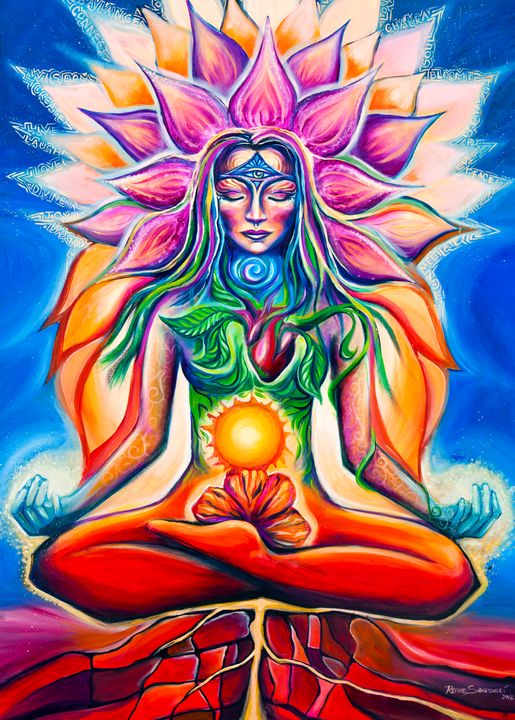 Chakra Goddess - Renee Sarasvati - Paintings & Prints, Religion