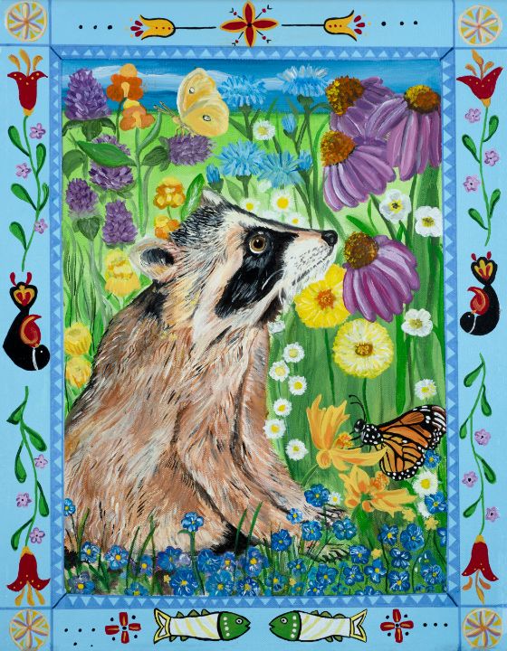 Summer Raccoon - Foxworthy Fine Art and Illustration