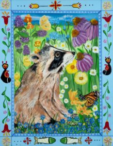 Summer Raccoon - Foxworthy Fine Art and Illustration
