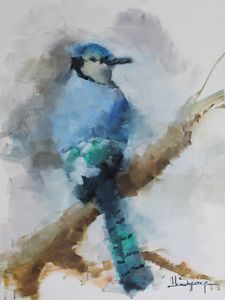 BLUE JAY - DREAMZ-ART - Drawings & Illustration, Animals, Birds, & Fish,  Birds, Bluejays - ArtPal