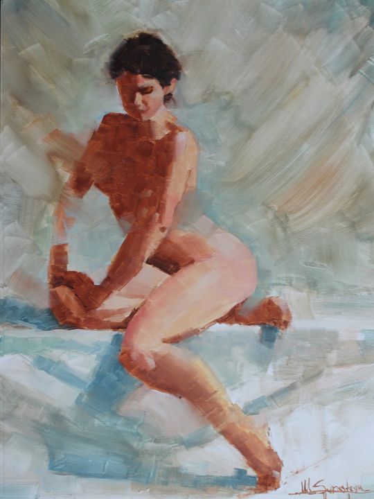 Female figure study - Mark Sypesteyn fine art
