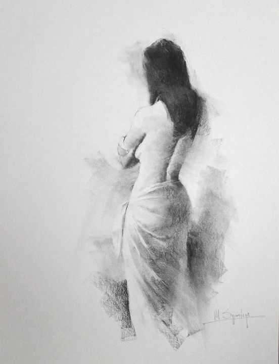 Female back study - Mark Sypesteyn fine art