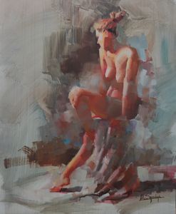Sitting Figure - Mark Sypesteyn fine art