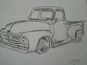 Old truck - Bragg art