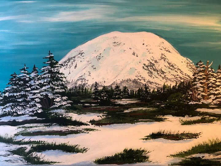 Winter at Mount Rainier - S. Bethune Paintings