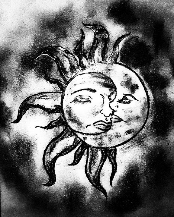 Expression of sun and moon - Teja