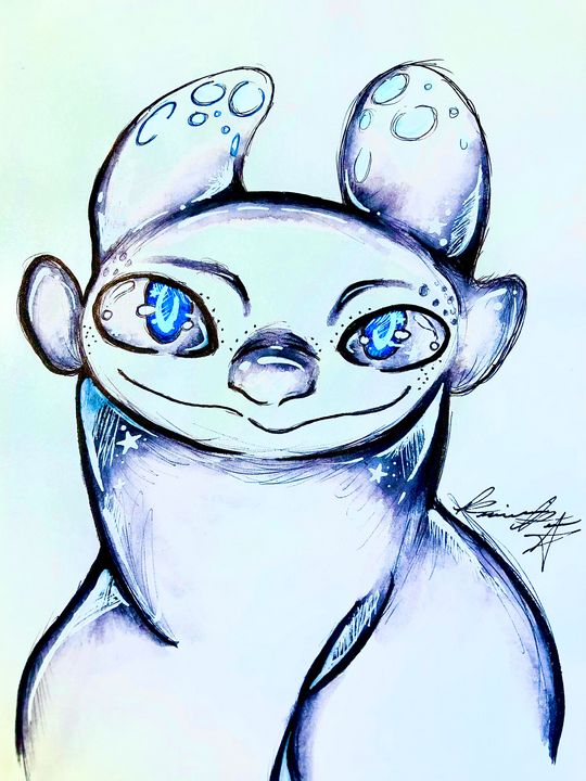 Lightfury - Messy Haired Art - Drawings & Illustration, Childrens Art ...