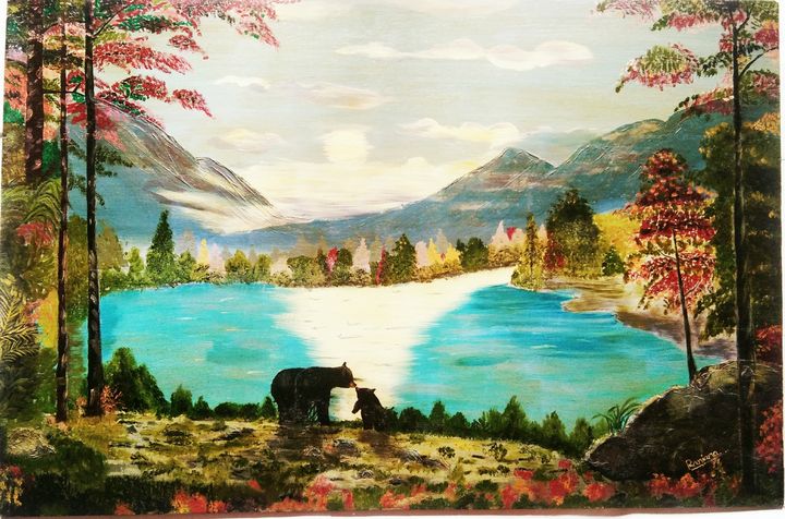 MILI ARTS- COOL VIBES - Miliarts - Paintings & Prints, Landscapes MILI ARTS- COOL VIBES - Miliarts - Paintings & Prints, Landscapes