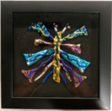 Butterfly dichroic glass