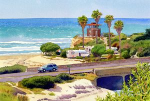 San Elijo Campground Cardiff - Mary Helmreich California Watercolors