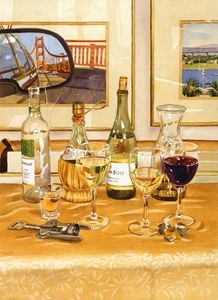 California Wine And Watercolors - Mary Helmreich California Watercolors
