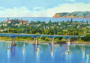 Coronado Island California - Mary Helmreich California Watercolors