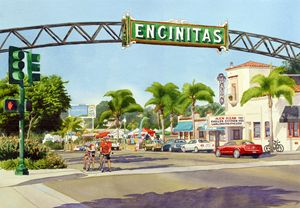 Encinitas California - Mary Helmreich California Watercolors