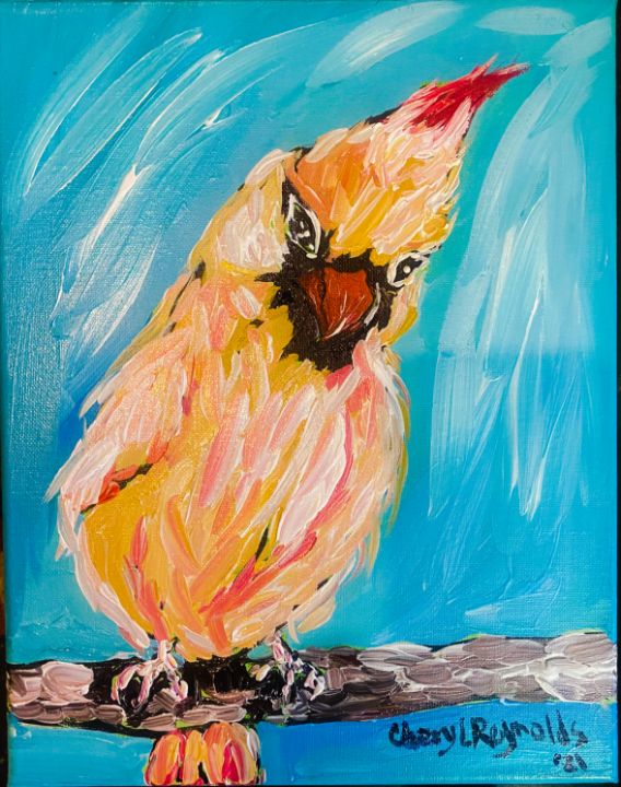 Winter Cardinal - Blue Horse Fine Art Co. - Paintings & Prints, Animals,  Birds, & Fish, Birds, Cardinals - ArtPal