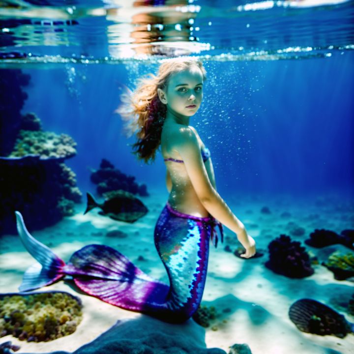 Mermaid Underwater - Diffuse Art - Digital Art, Fantasy