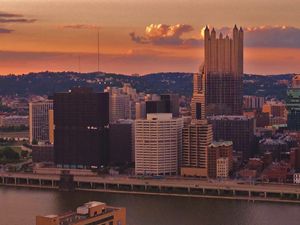 Pittsburgh Skyline Sunset