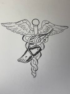 Podiatry Caduceus - Gabbi's Drawings