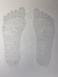 Dotted Feet - Gabbi's Drawings