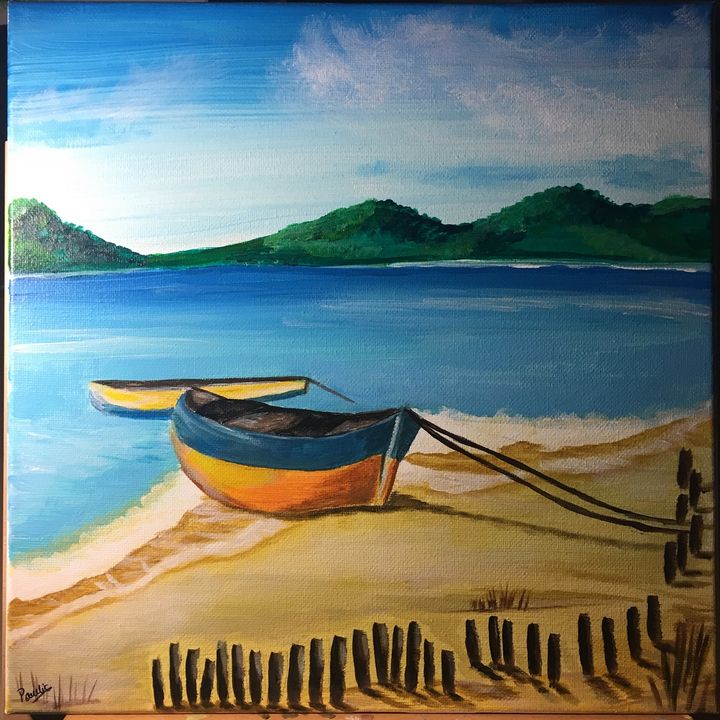 Boat - Acrylics - Paintings & Prints, Landscapes & Nature, Beach