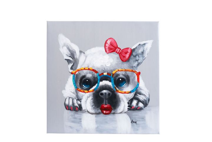 Frenchie Bulldog girl - Fun Animal Art