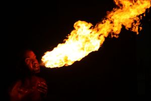 Fire Eater, St Lucia - Tony Walling Creative Arts