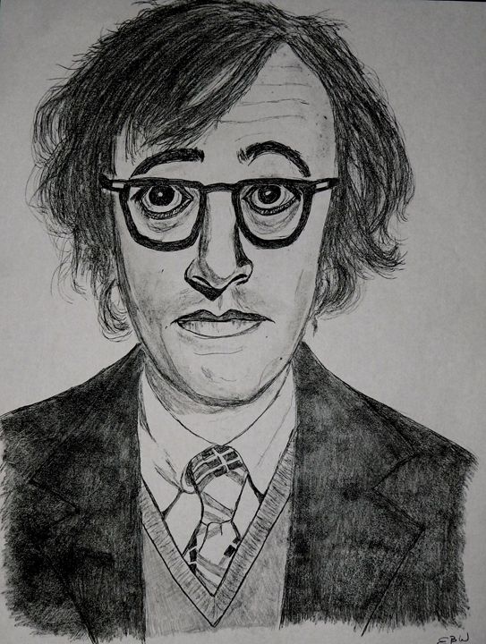 Woody Allen pencil sketch - SketchEddie - Drawings & Illustration ...