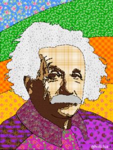 Albert Einstein Digital Patchwork