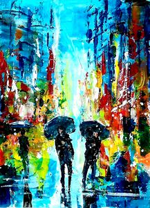City rain