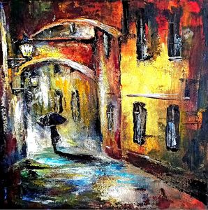 Rainy Night walk alone