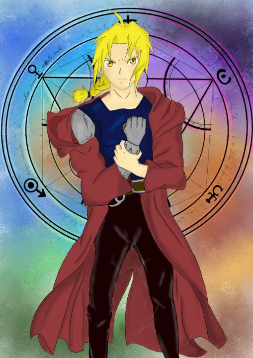 EDWARD ELRIC Fullmetal Alchemist Manga Anime Mandala 