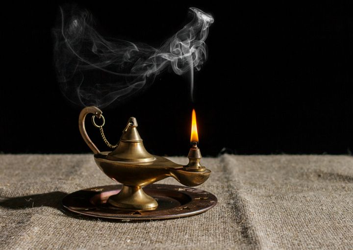 burning magic lamp of aladdin - Radomir
