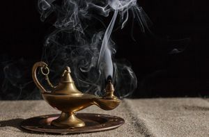 aladdin's magic lamp smokes