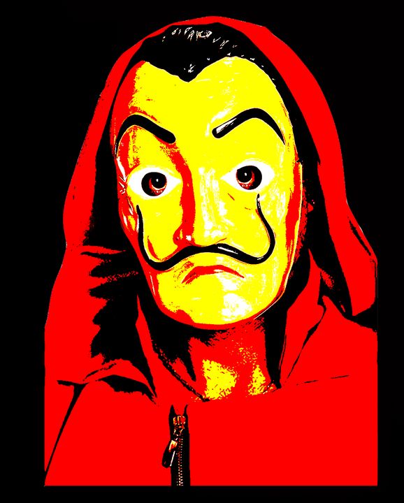 Casa de Papel dali Mask Guy Fawkes - tarama chabot