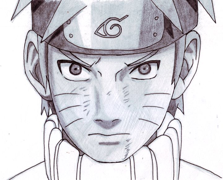 Naruto uzumaki, pencil sketch