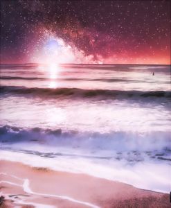 Surf Under a Galaxy Sky - Kristin Woodward