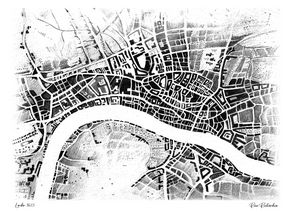 Historical Map of London (1673)