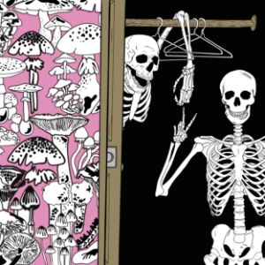 Skeleton's In My Closet Art Print