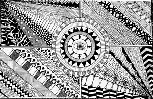 Eye of the Zentangle - Weltschmerz14 - Drawings