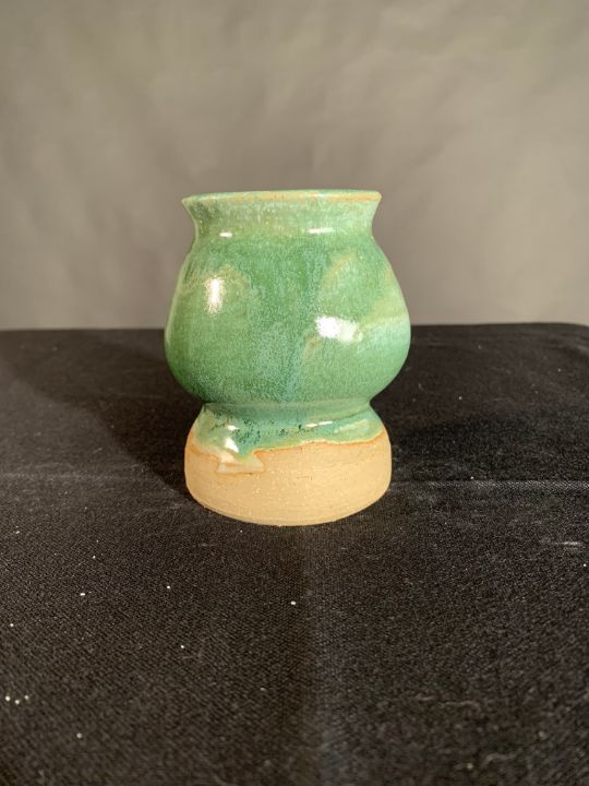 Small Green Vase - L.Dove Pottery